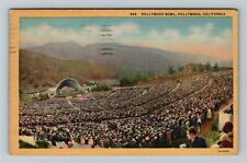 Hollywood, CA-California, Crowded Hollywood Bowl,  c1949 Vintage Postcard picture