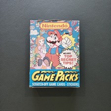 1989 Nintendo Game Packs Topps: 48 Factory Sealed Packs *Complete Booster Box* picture
