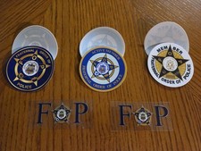 8 pc.  F.O.P. POLICE SUPPORTER LOT-Uv Waterproof Vinyl Decals  Inside / Outside  picture