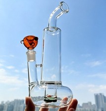 Tall Tornado return Percolator Beaker bong Glass Water Pipe rig Hookah 18mm bowl picture