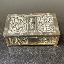 Antique Old Oscar Bach Zodiac Box picture