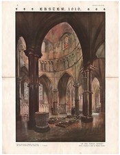 1919 Vintage 4-Pg Foldout Easter Chapel Of Henry VII Periodical Print picture
