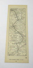 Automobile Club Strip Map Los Angeles to San Diego Part 3 Fall Brook c1915 picture