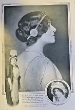 1911 Vintage Magazine Illustration Actress Marthe Lenelue picture