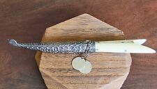 Antique Authentic Cretan Knife Silver Handmade Traditional Crete Dagger Bone 6
