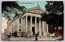City Hall Building Horse Carriage New Orleans Louisiana LA Postcard picture