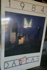 Vintage 1984 Dallas Texas TX RNC Republican National Convention Poster 36