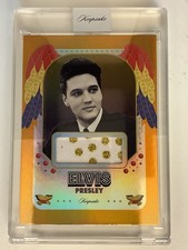 2026 Keepsake Elvis Presley Fabric Jumpsuit Relic #49 19/50 Orange Foil Encased picture
