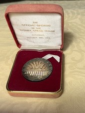 Sydney Opera House 1973 Opening --silver copper medallion numbered 139 picture