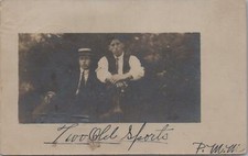 RPPC Postcard Teenage Boys Hanging out 1906  picture