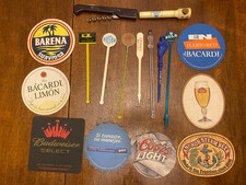 Puerto Rico, 1980-90s, Vintage Bar ADVERTISEMENT MEMORABILIA, Lot of 17, used picture