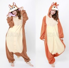 SAZAC & DISNEY Chip n' Dale Costume SetOf 2 One Size Kigurumi Cosplay Brand New picture