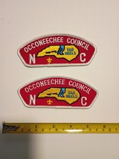OCCONEECHEE COUNCIL Boy Scout Council Patch CSP Lot of 2 picture