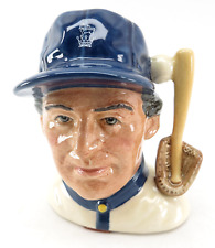 Vintage 1990 Royal Doulton “The Baseball Player” Small Character Jug D6878 Spc E picture