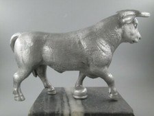 black angus bull stock market wall street  hotrod car hood ornament picture
