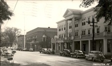 Thomaston Maine ME Main St. CARS c1940s Real Photo Vintage Postcard picture