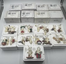 2001-02 The Danbury Mint Pillsbury Doughboy Christmas Ornaments Set Of 18 NIB picture