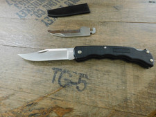 Vintage 1994 USA Buck 42801 Selector Pocket KnifeW/Sheath and extra blade picture
