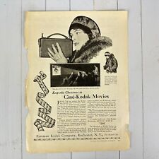 Vintage Antique Eastman Kodak Company Movies Kodascope Print Ad Advertising 20s picture