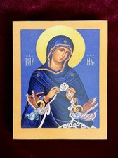 Icon Mother of God Untier Knots | Mary Undoer Knots Art 12x15cm (5”x6