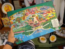 Disney Parks Vault 50th Anniversary Dual Sided Placemat Retro Park Map Mat picture