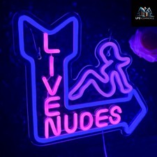 Live Nudes Exotic Dancer LED Neon Light Sign Strip Bar Club Wall Art Lamp Décor picture