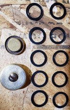 TEN (10) NEW COLEMAN NO2 GASKETS FOR COLEMAN 3 PIECE FUEL CAPS STOVE & LANTERN picture