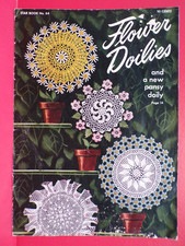 1949 AMERICAN THREAD FLOWER LACE EMBROIDERY DOILIES STAR INSTRUCTION BOOK #64 picture