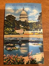 Vintage Washington DC Postcards Lot of 5 Capitol Cherry Blossoms Blair House picture