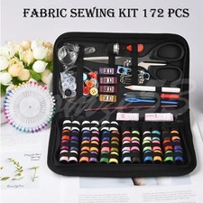 172pc Home Travel Sewing Kit Thread Threader Needle Tape Measure Scissor Thimble picture