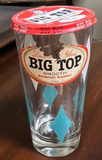 Vintage Decorative Glass Big Top Smooth Peanut Butter (1950's) picture