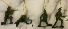 Set of Toy Soldiers Military Army Marines Figure Ornament Green or Tan men picture