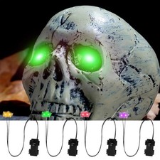 1Pc Halloween Glowing LED Eyes Light Insert Battery Timer Prop Pumpkin Skull picture