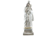 c1840 Old Paris Porcelain Madonna and Child figure picture