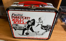 FASTER, PUSSYCAT KILL KILL novelty metal lunch box, Darkhorse 2004 Russ Meyer picture