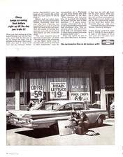 Chevrolet Fleet Savings Grocery Store 1960 Impala Sport Coupe Vtg Magazine Ad picture