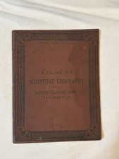 Antique 1874 Atlas of Scripture Geography G.P. Putnam's Sons 16 Coloured Maps picture