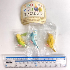 Tenori Inko Collection Bird Mini Figure Budgerigar Set of 3 Shineg Japan 2024 picture