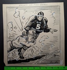 Vintage 1940/50s Football Deadlock Original Political Art picture