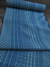 Japanese Kimono TANMONO Fabric wool KOMON Kyoto Vintage material cloth my-770 picture