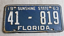 1963  Florida License Plate 41-819 NASSAU COUNTY picture