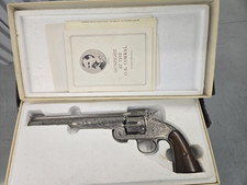 The Franklin Mint Wyatt Earp .44 Revolver And Engraved Wall Plaque picture
