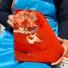 14.74LB Rare Natural Red Jasper Quartz Crystal Mineral Specimen Reiki Decor picture
