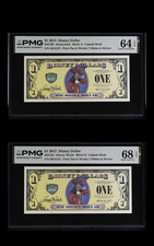 Disneyland + Disney World Captain Hook Matching #14127 PMG 68 EPQ Disney Dollars picture
