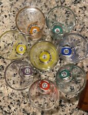 Pool Billiards Shot Glasses 1,5,6,9,10,12,14,15 Replacements + Niagara Souvenir picture