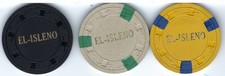 (Scarce) PUERTO RICO EL-ISLENO $25, $5.00, $1.00 CHIPS picture