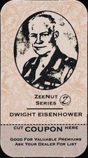 DWIGHT D. EISENHOWER - 2011 Zeenut Series 'Z' Uncut COUPON - 34th U.S. PRESIDENT picture