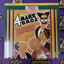 Encore Edition Monkey Business LaserDisc 4 Marx Bros. Comedy Slapstick Classic picture
