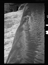Photo:1930s Water Spillway Dam Overflow Rapids Black and White Photo picture