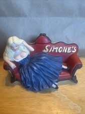 Vintage 80’s Dug’s Ranch Decanters Simone's Brothel Winnemucca Nevada Empty 1988 picture